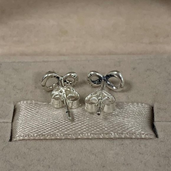 Pandora Sparkling Infinity Stud Earrings - Picture 4 of 4